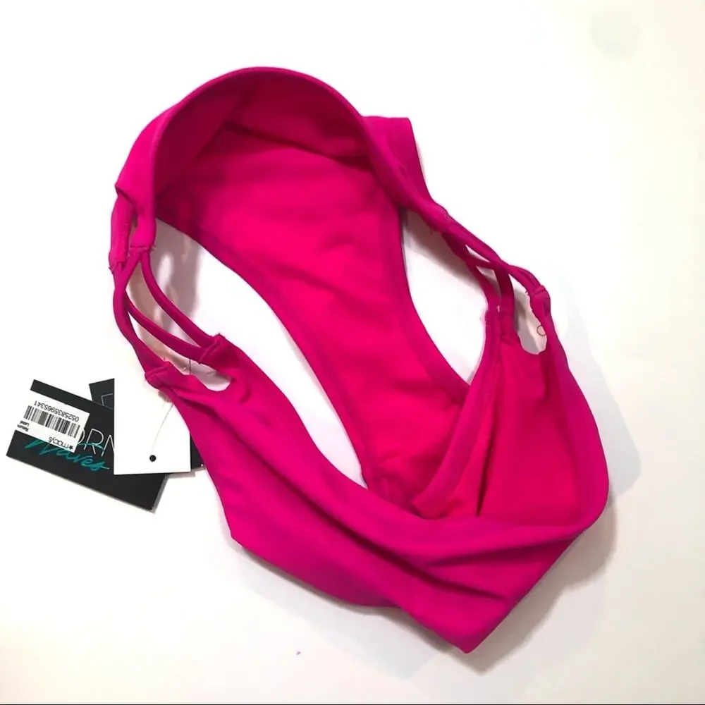 California Waves strappy pink bikini swim bottom